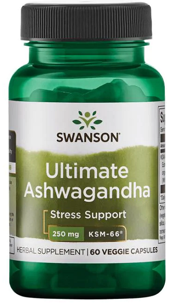 Ashwagandha - KSM-66 - 250 mg 60 cápsulas vegetales - frente