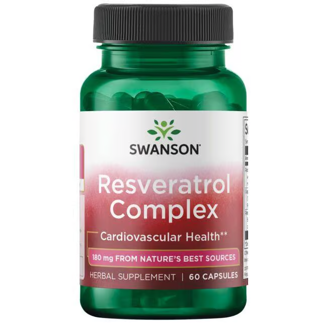 Resveratrol Complex 60 Capsules - front