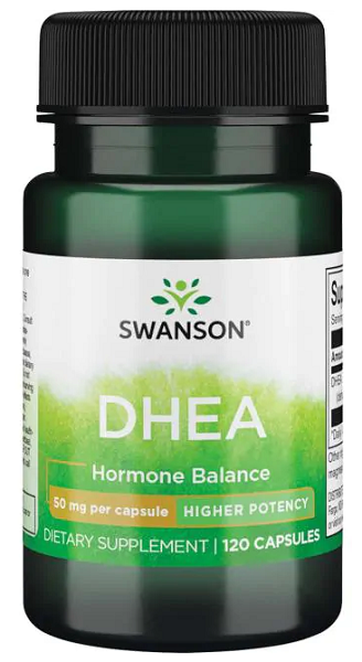 Swanson DHEA - 50 mg 120 cápsulas cápsulas de equilibrio hormonal.