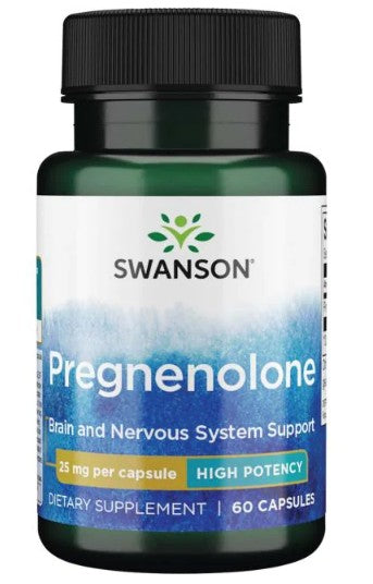 Descripción del producto: Consigue el impulso definitivo para tu salud con Swanson Ultra-Pregnenolona. Este frasco de Swanson Pregnenolona - 25 mg 60 cápsulas proporciona un apoyo esencial para optimizar tus niveles hormonales y generales.