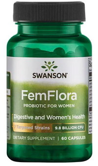 Thumbnail for Un frasco de Swanson's FemFlora Probiotic for Women - 60 cápsulas.