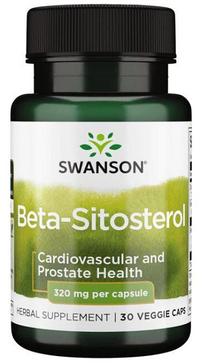 Miniatura de Suplemento dietético con Swanson Beta-Sitosterol - 320 mg 30 cápsulas vegetales.