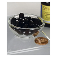 Thumbnail for A glass bowl of Swanson's Real Food Vitamin K2 200 mcg pills sits beside a copper penny on a reflective surface, with the bottle partially visible in the background.