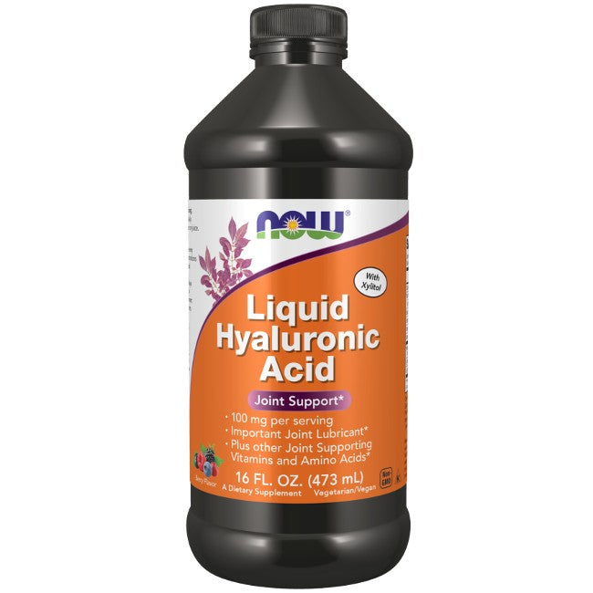 Hyaluronic Acid 100 mg 16 fl oz (473 ml) Liquid Berry Flavor - front