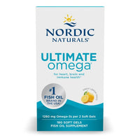 Thumbnail for Ultimate Omega EPA & DHA 180 Soft Gels Lemon Taste - front