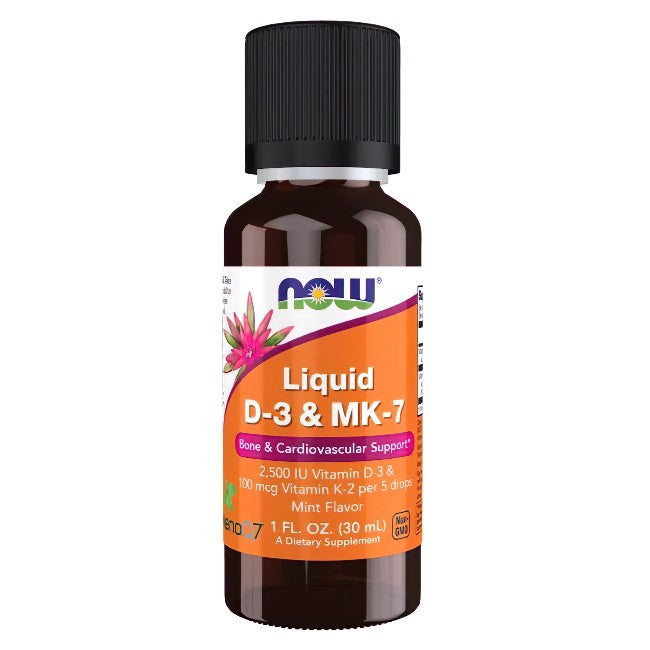 Vitamin D3 62.5 mcg (2500 IU) & K2 MK-7 100 mcg 30 ml Liquid - front 2