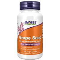 Thumbnail for Grape Seed 100 mg 100 Veg Capsules - front