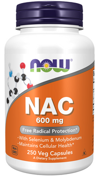 Miniatura de Now Foods N-Acetil Cisteína 600mg 250 Cápsulas vegetales para la salud hepática y el apoyo antioxidante.