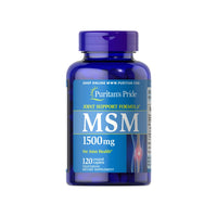 Miniatura para Mejorar la salud del cabello y las articulaciones con un frasco de Puritan's Pride MSM 1500 mg 120 Cápsulas recubiertas.