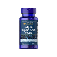 Miniatura para Un frasco de Ácido Alfa Lipoico - 600 mg 60 cápsulas por Puritan's Pride.