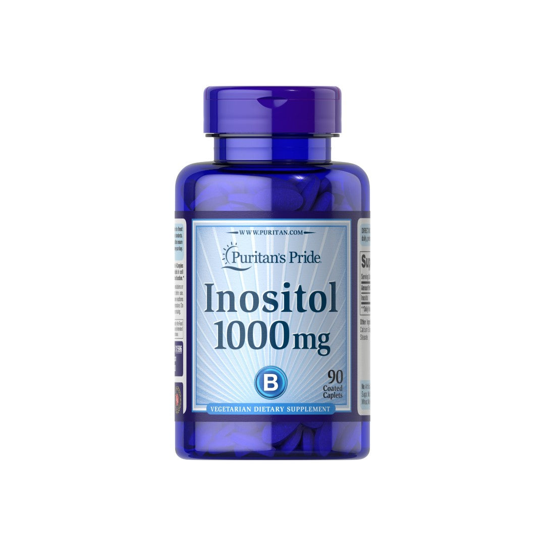Un frasco de Inositol 1000 mg 90 Cápsulas de Puritan's Pride.