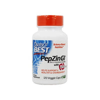 Miniatura de Suplemento dietético para la salud estomacal, específicamente formulado para tratar las molestias estomacales ocasionales, que contiene PepZin GI 120 cápsulas vegetales.