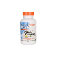 Miniatura de El mejor Doctor's Best Multivitamínico 90 cápsulas vegetales para reforzar el sistema inmunitario, repleto de minerales esenciales, sobre fondo blanco.