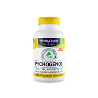 Miniatura de Este suplemento dietético contiene 60 cápsulas de Healthy Origins Pycnogenol 150 mg 120 cápsulas vegetales, conocido por sus propiedades antioxidantes y su impacto positivo en la salud cardiovascular.