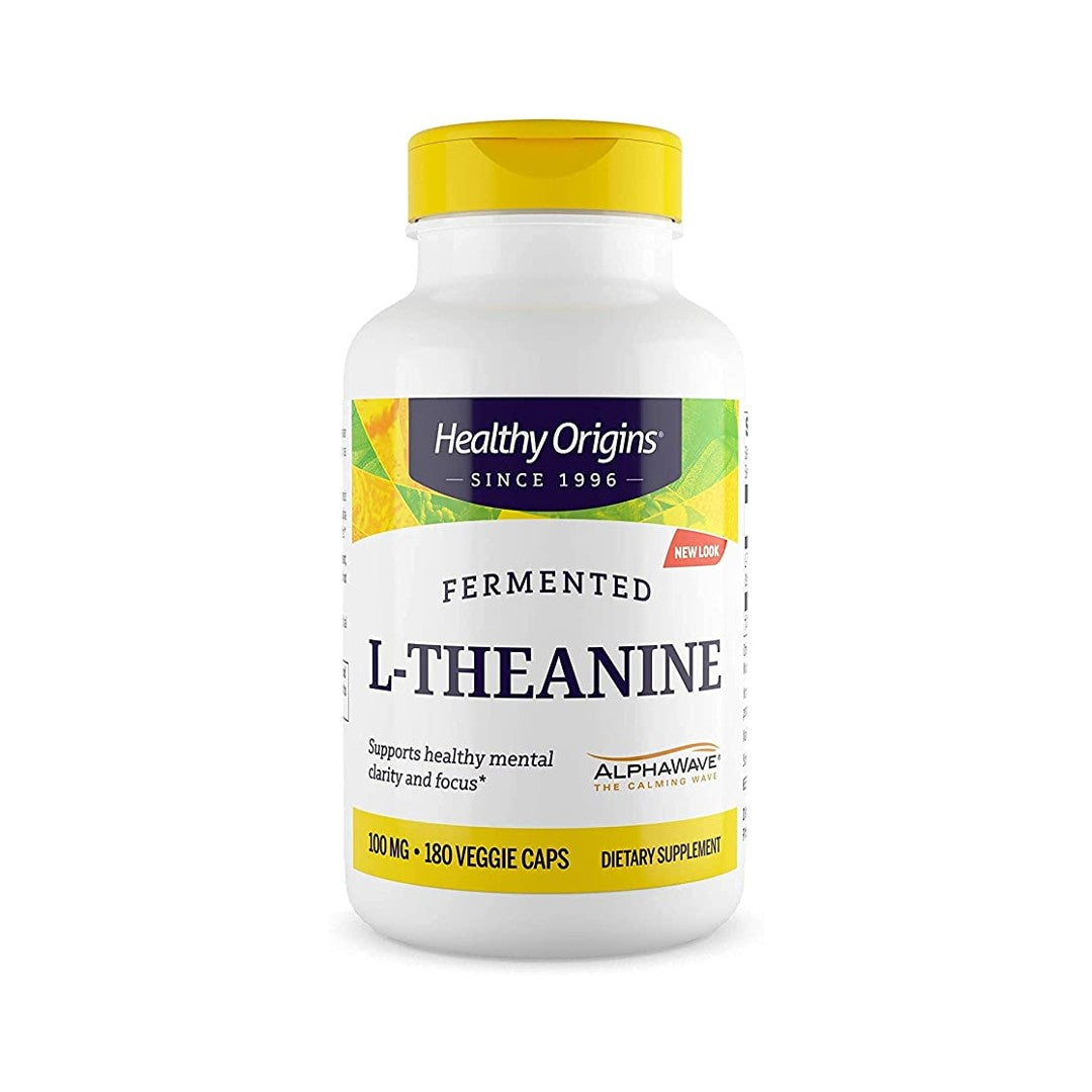 L-Teanina 100 mg (AlphaWave) 180 cápsulas vegetales - frente