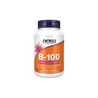 Miniatura de Now Foods Complejo vitamínico B-100 mg 100 cápsulas vegetales para la salud inmunitaria.