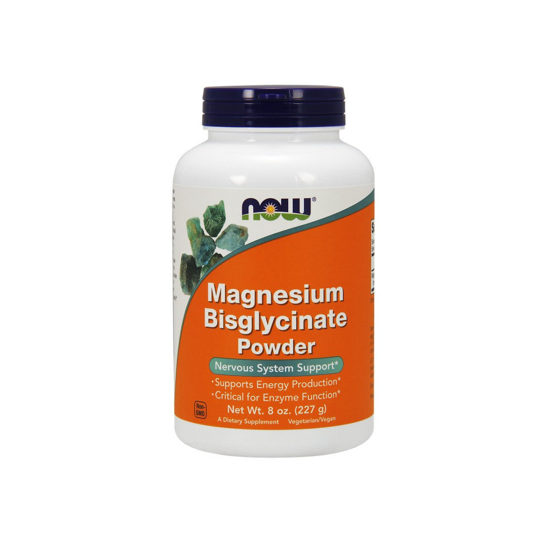 Now Now Foods Bisglicianato de magnesio 250 mg 277g Polvo.