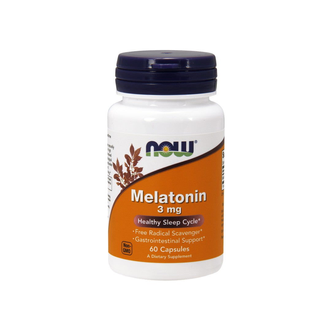 Now Foods Melatonina 3 mg 60 cápsulas vegetales.