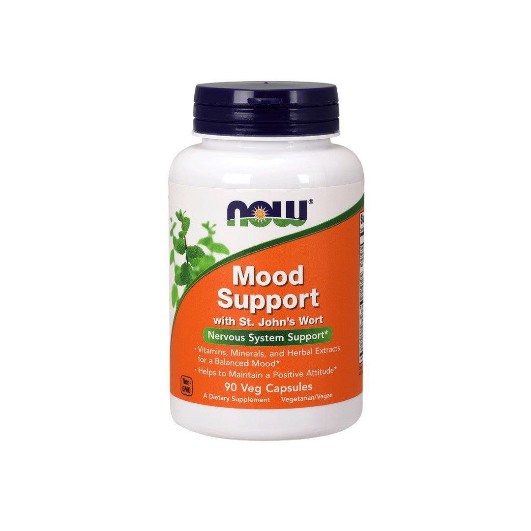 Mejora la actitud positiva y promueve un estado de ánimo equilibrado con Now Foods Mood Support 90 cápsulas vegetales - 60 ct.