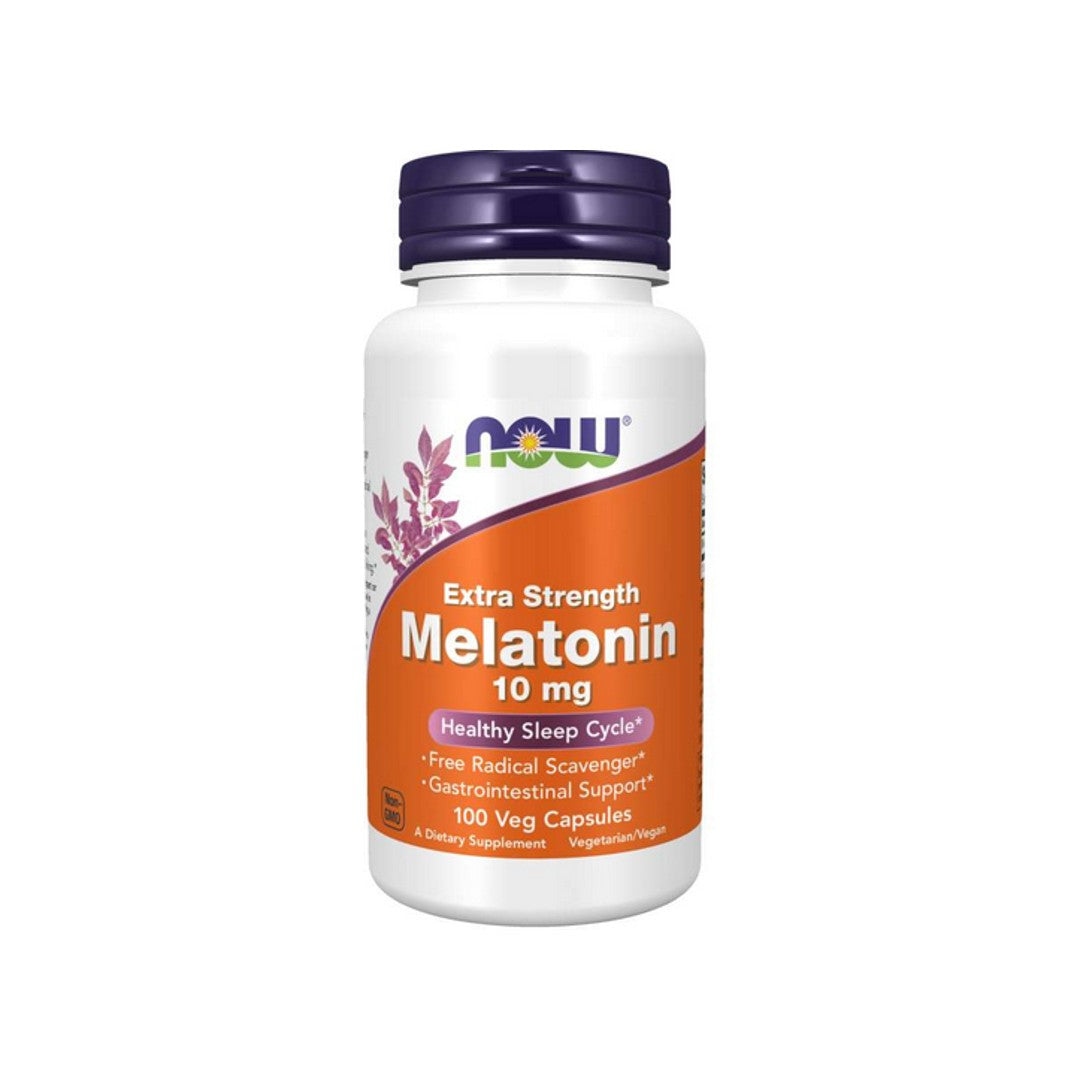 Now Foods Melatonina 10 mg 100 cápsulas vegetales.