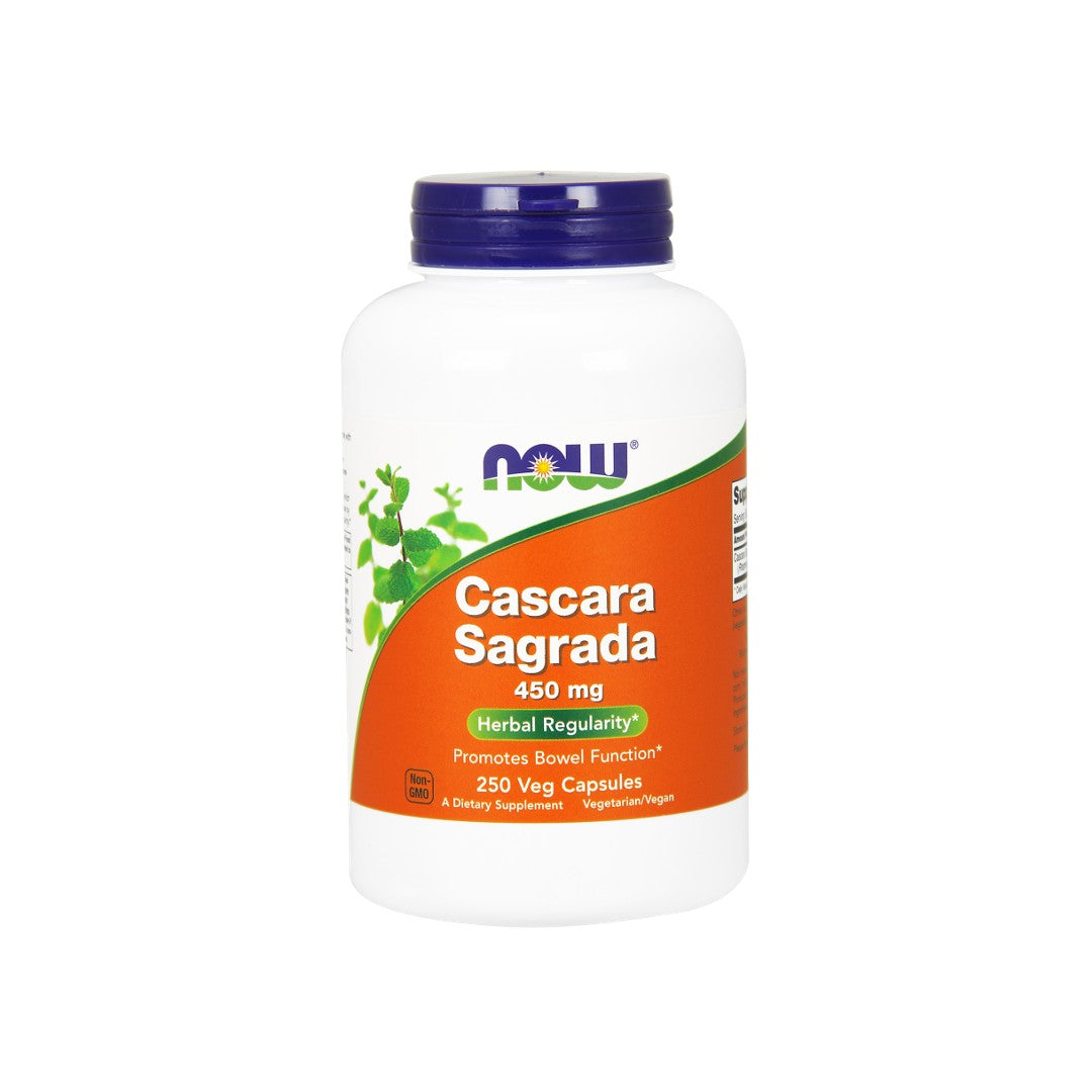 Now Foods Cáscara Sagrada 450 mg 250 cápsulas.