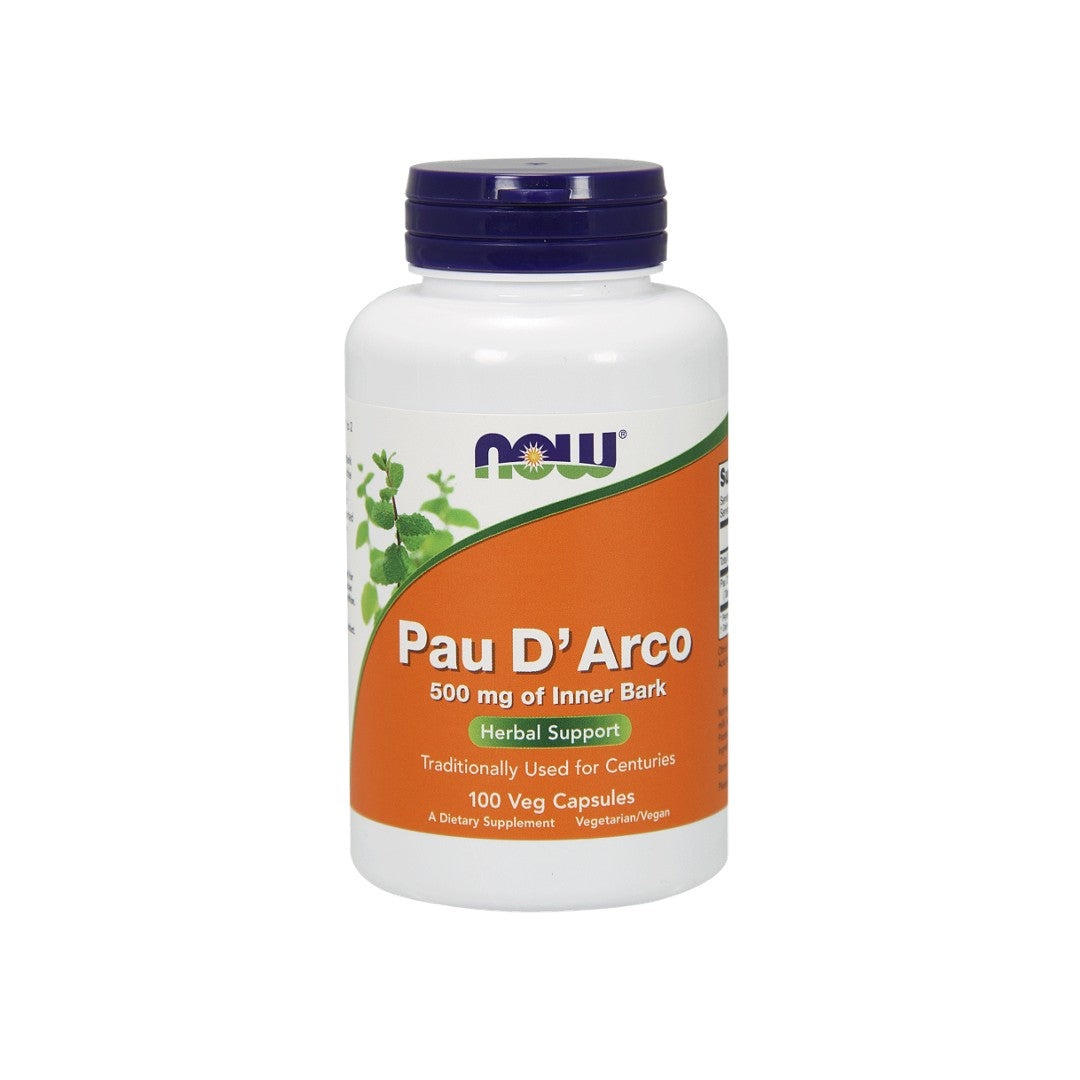Now Foods Pau D'Arco 500 mg Corteza Interna - 60 Cápsulas se sustituye ahora por Now Foods Pau D Arco 500 mg 100 cápsulas vegetales.