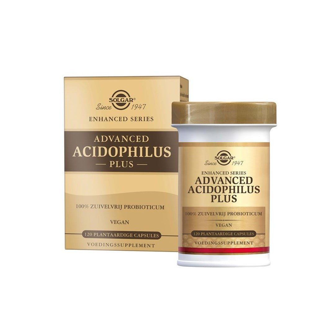 Advanced Acidophilus Plus 120 cápsulas vegetales - frente