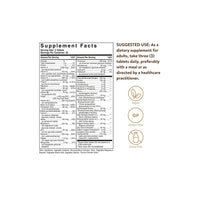 Miniatura de una etiqueta que muestra los ingredientes del suplemento Solgar's Male Multiple Multivitamins & Minerals for Men 120 Tablets.