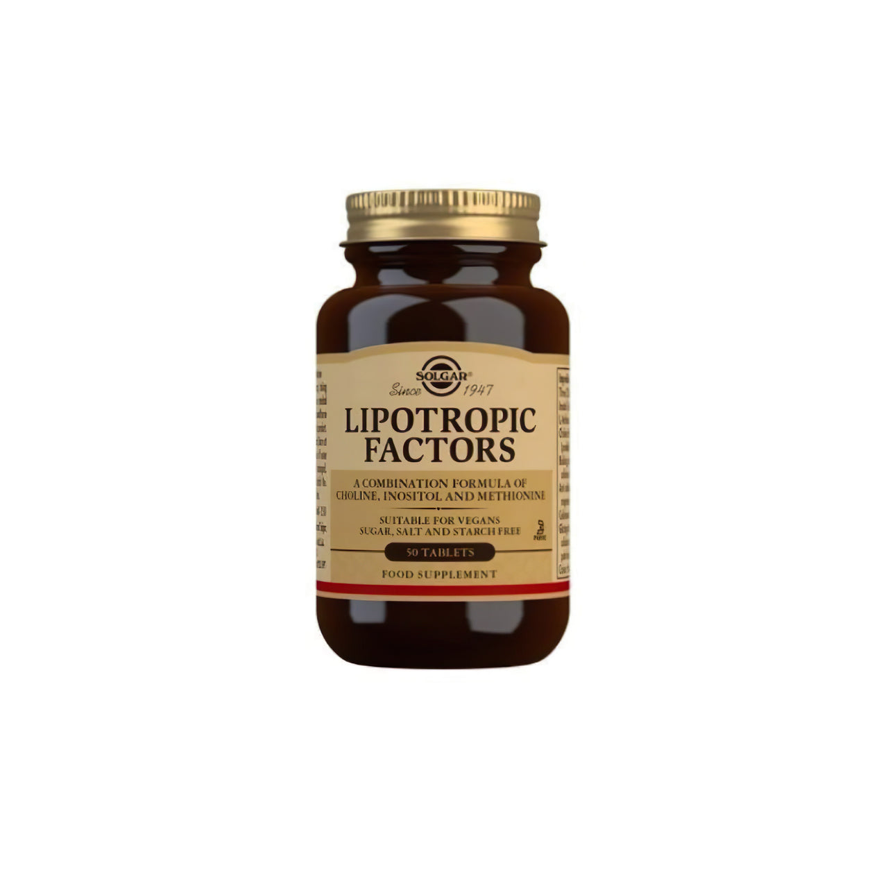 Lipotropic factors 50 tablets - front 