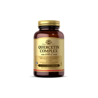 Miniatura de Solgar's Complejo de Quercetina con Ester-C Plus - 50 cápsulas vegetales. Este suplemento dietético favorece la salud inmunitaria y contiene vitamina C.