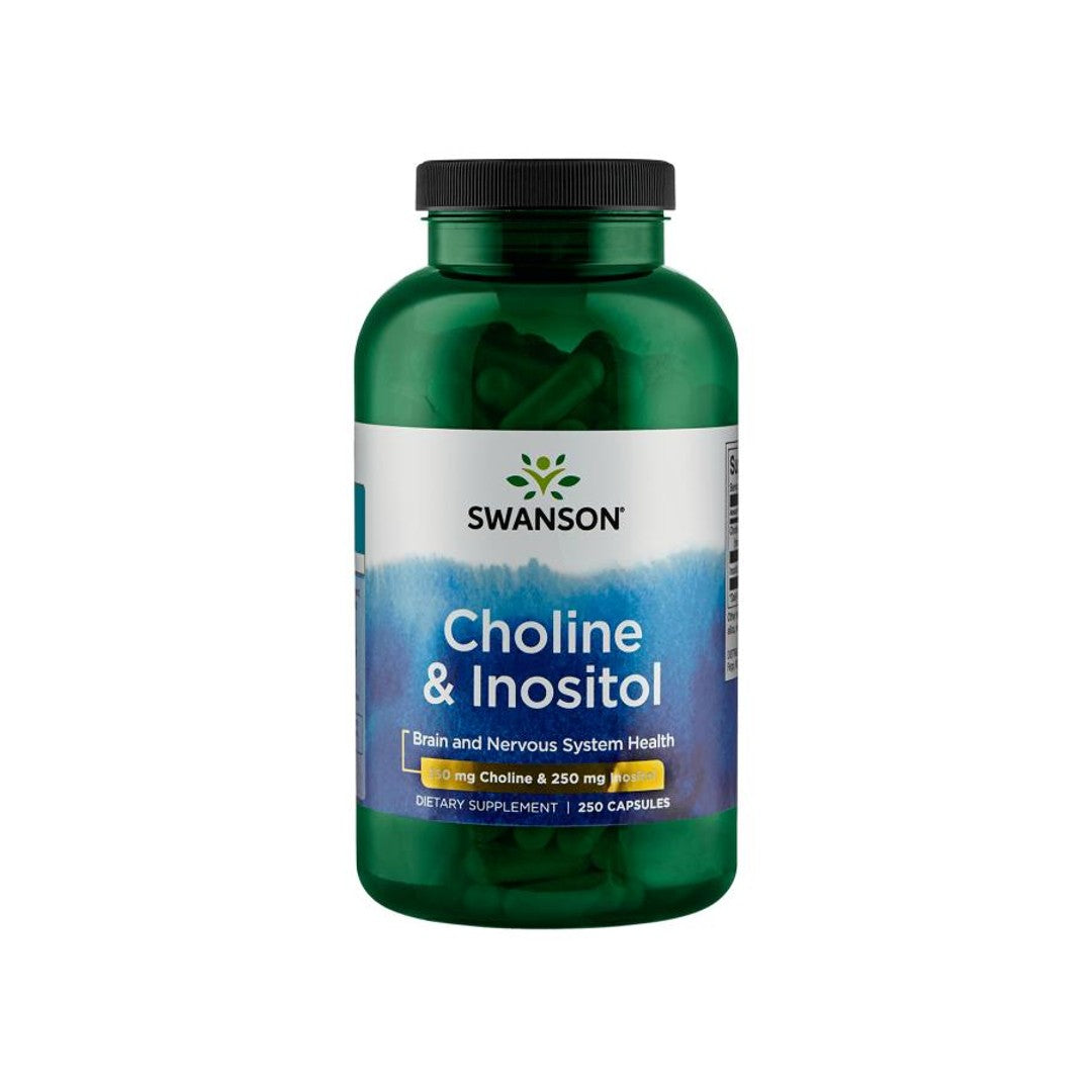 Swanson Colina - 250 mg & Inositol - 250 mg 250 cápsulas.