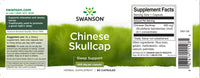 Miniatura de la etiqueta verde y blanca de Chinese Skullcap - 400 mg 90 capsules de Swanson.
