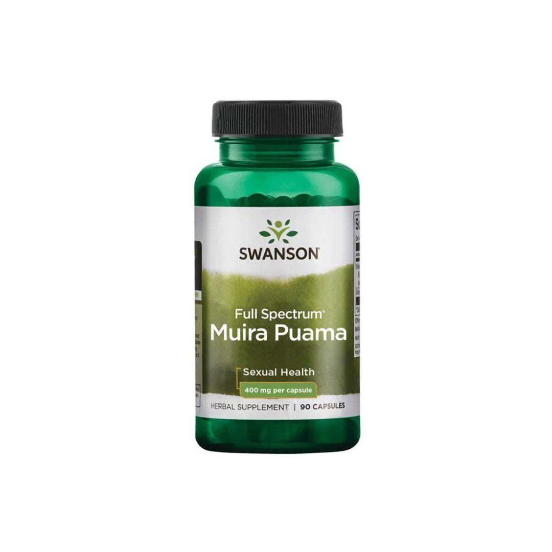 Swanson Muira Puama Espectro Completo - 400 mg 90 cápsulas.