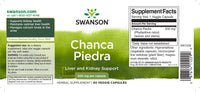 Miniatura de la etiqueta del suplemento Swanson Chanca Piedra - 500 mg 60 cápsulas vegetales.