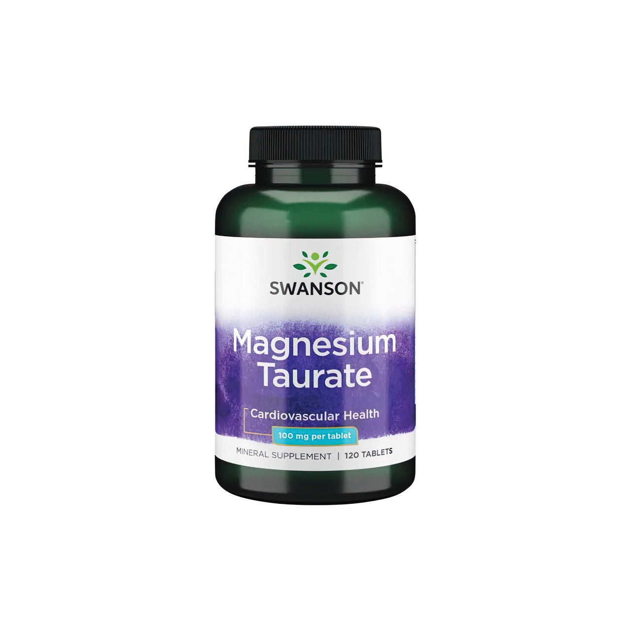 SwansonTaurato de magnesio 100 mg 120 cápsulas.