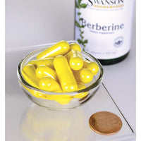 Miniatura de Suplemento dietético: Swanson Berberina - 400 mg 60 cápsulas.