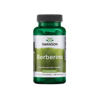Thumbnail para Swanson Berberine es un suplemento dietético de 400 mg disponible en 60 cápsulas.
