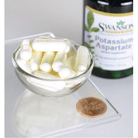 Miniatura de Swanson's Aspartato de Potasio - 99 mg 90 cápsulas suplemento dietético cápsulas.
