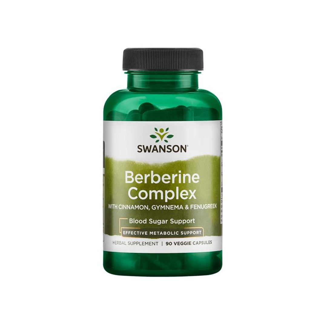 SwansonBerberine Complex - 90 cápsulas vegetales, un complemento alimenticio.