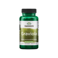 Miniatura de Un frasco de Swanson Graviola - 530 mg 60 cápsulas.