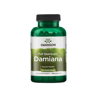 Miniatura de Un frasco de Swanson's Damiana - 510 mg 100 cápsulas.