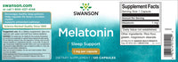 Miniatura de la etiqueta de Swanson Melatonina - 1 mg 120 cápsulas.