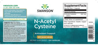 Miniatura de Swanson N-Acetil Cisteína - 600 mg 100 cápsulas suplemento es un antioxidante que favorece la salud del hígado y ayuda a la desintoxicación.