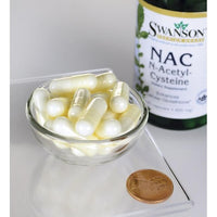 Miniatura de N-Acetil Cisteína - 600 mg 100 cápsulas - tamaño píldora