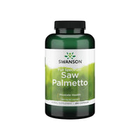 Thumbnail para Swanson Saw Palmetto es un suplemento dietético que se presenta en un cómodo frasco de 250 cápsulas. Está especialmente formulado para apoyar la salud de la próstata y favorecer el flujo urinario.