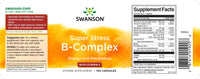 Miniatura de la etiqueta de Swanson Complejo B con Vitamina C - 500 mg 100 cápsulas.
