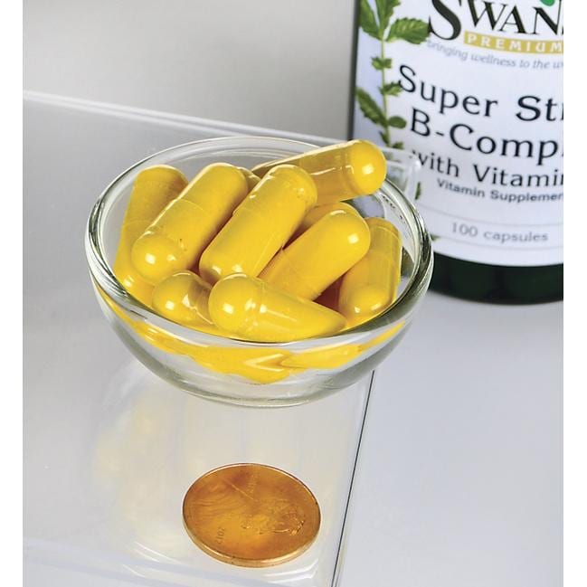 Swanson Complejo B con Vitamina C - 500 mg 100 cápsulas.