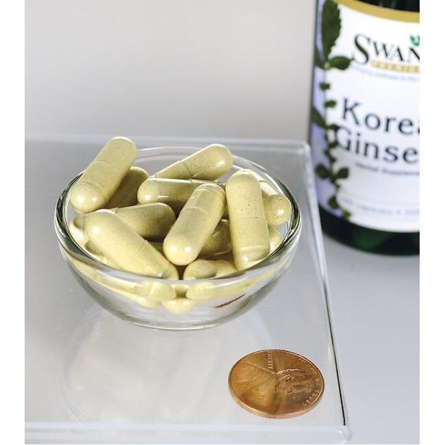 Ginseng coreano - 500 mg 100 cápsulas - tamaño píldora