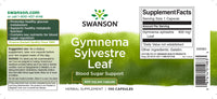 Miniatura de Swanson Hoja de Gymnema Sylvestre - 400 mg Suplemento de 100 cápsulas.