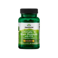 Miniatura de Swanson ultimate 16 strain probiotic with FOS - 60 cápsulas vegetales.